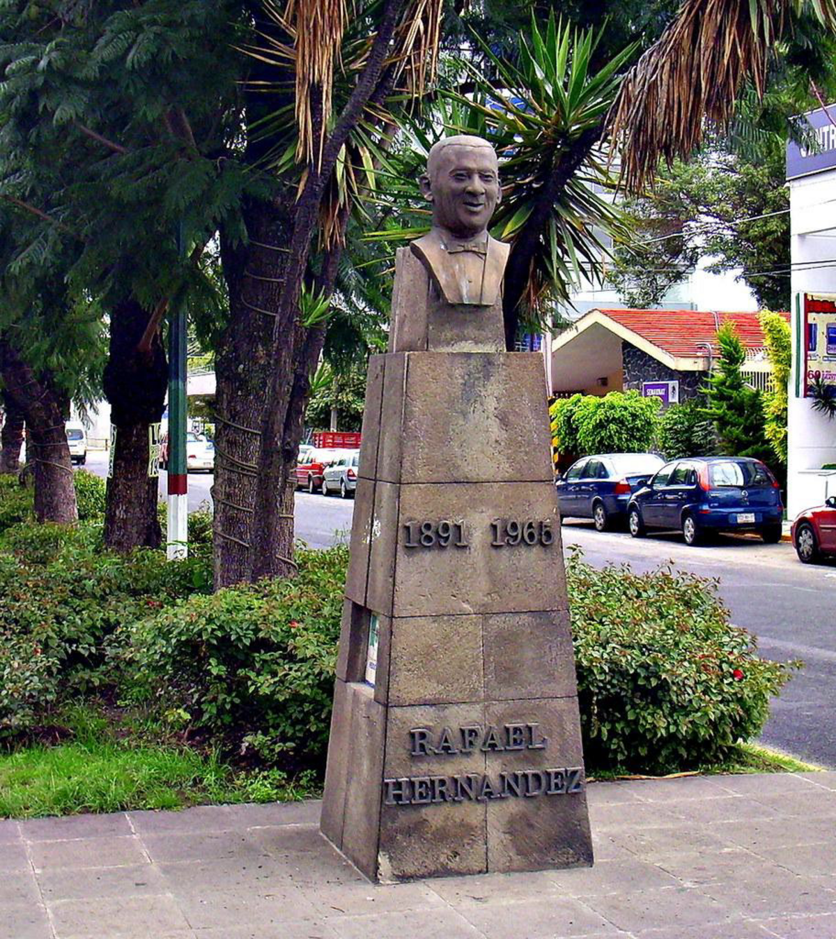 Monument of Rafael Hernandez in Puebla, Mexico