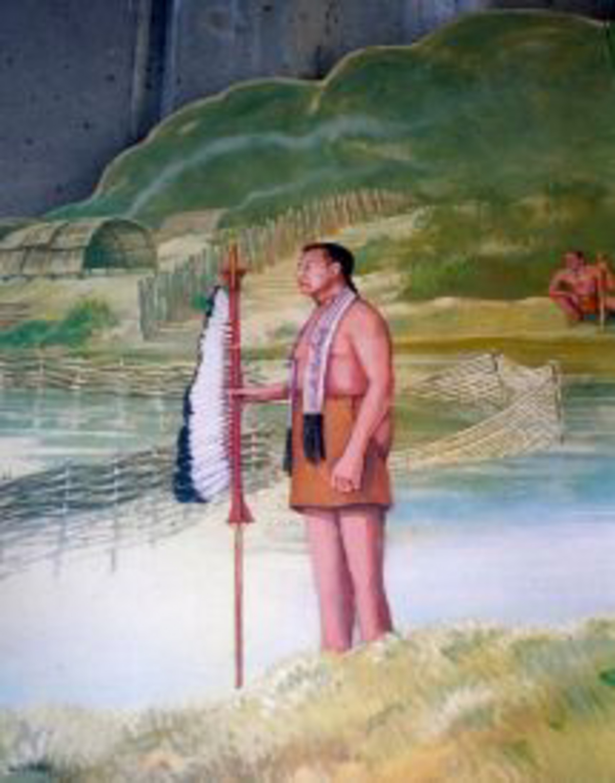 Painting of the Massachusett leader, Chickataubut