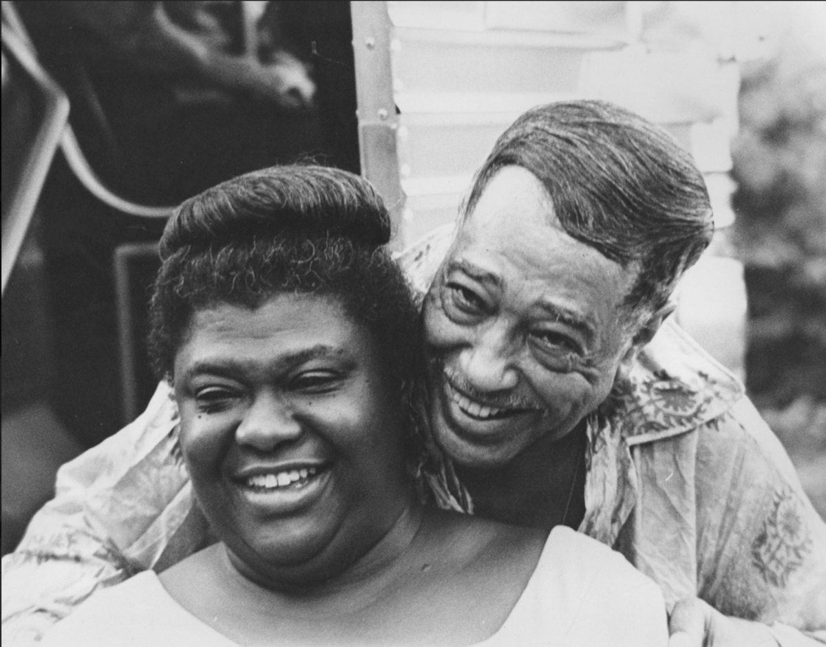 Elma Lewis with Duke Ellington at the Elma Lewis Playhouse in the Park