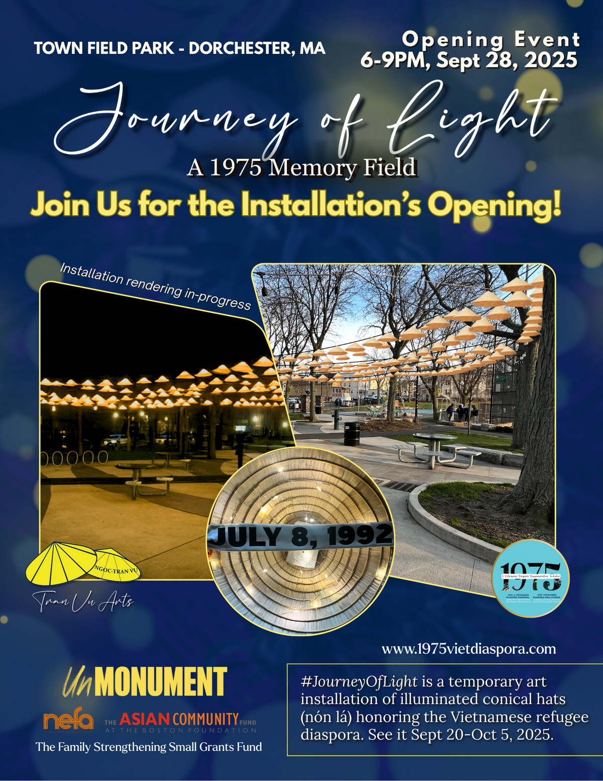 Un-monument Event Journey of Light English Flyer