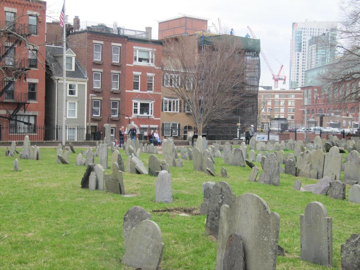 Copp's Hill Bury Ground before and after photos