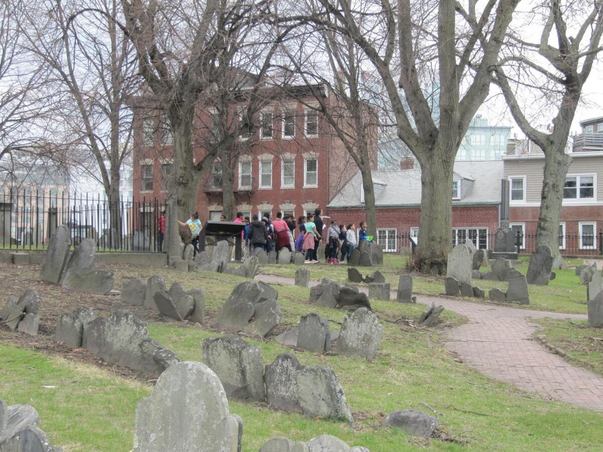 Copp's Hill Bury Ground before and after photos