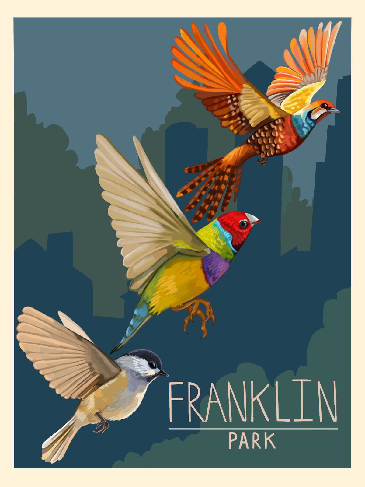 Stella Shippy, “Birds of Franklin Park” - Emerging Artist Award