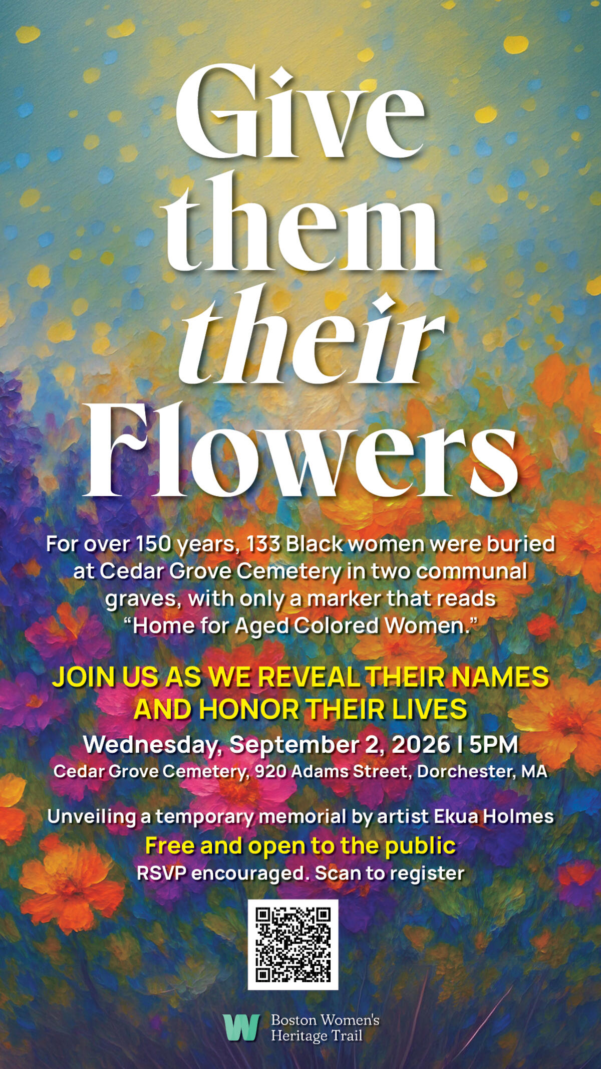 GIve them their flowers flyer