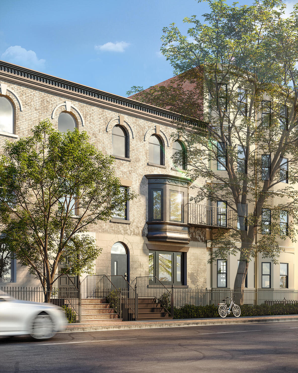 A stunningly renovated brownstone at 43 Hemenway Street in Fenway