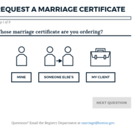 Image for a screenshot of our marriage certificates application