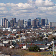 Image for boston skyline grey