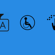 Series of accessibility icons 