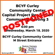BCYF Curley March 2020 Meeting Postponed