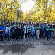 Friday’s ribbon cutting and community celebration mark the culmination of three years of community engagement and ecological restoration of a green space in Mattapan