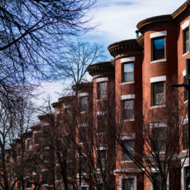 Apartment buildings in Boston