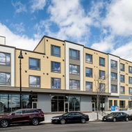 A rendering of Four Corners Plaza, a new mixed-use, transit-oriented development in Dorchester’s Four Corners commercial district