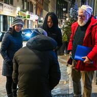 More than 300 volunteers canvassed every Boston neighborhood