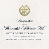 Formal inauguration invitation.