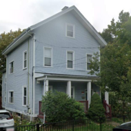 Front facade photograph of 5 Ashland Street, Dorchester. 