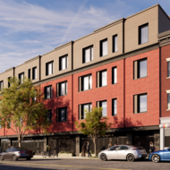 A digital rendering of Marzuq Muhammad Plaza II in Grove Hall