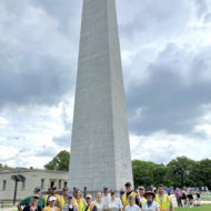 Photograph of City of Boston archaeology staff and volunteers. 