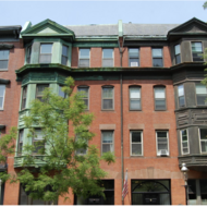 Detail of 23, 24, and 25 Monument Square in Charlestown.