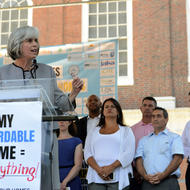 Image for action on federal housing policy rally faneuil hall 6