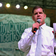 Image for mayor walsh speaks at the dorothy curran wednesday night concert series
