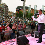 Image for mayor walsh spoke during a dorothy curran wednesday night concert series concert