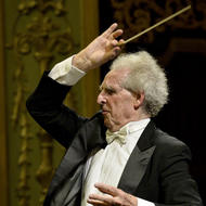 Image for benjamin zander, founder and conductor of the boston philharmonic orchestra and boston philharmonic youth orchestra