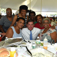 Image for 13th annual senior party in the park held in roxbury