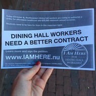 Image for council supports northeastern dining hall workers 