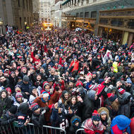 Image for the crowd from the patriots superbowl rolling rally in boston in 2017