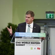Image for mayor walsh speaks at 2019 c40 world mayors summit