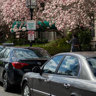 Image for a resident parking sign in the back bay