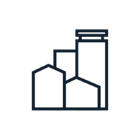 Icon version of Boston's skyline