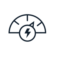 Energy meter icon