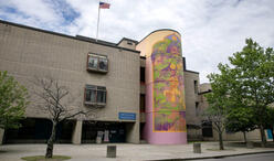  picture of the Mario Umana Academy mural