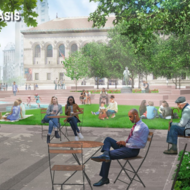 Copley Square revitalization rendering